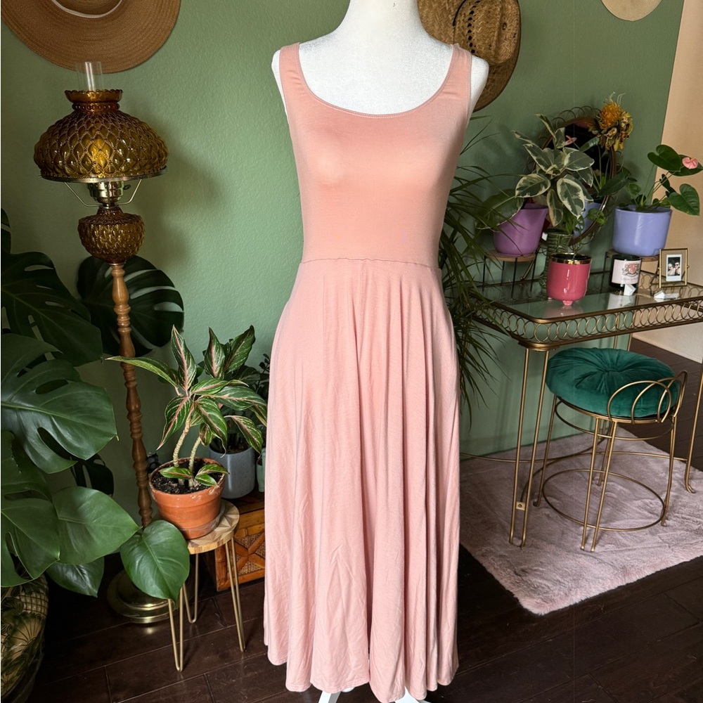 Reformation * Pink Mid Calf Sundress * SZ XS